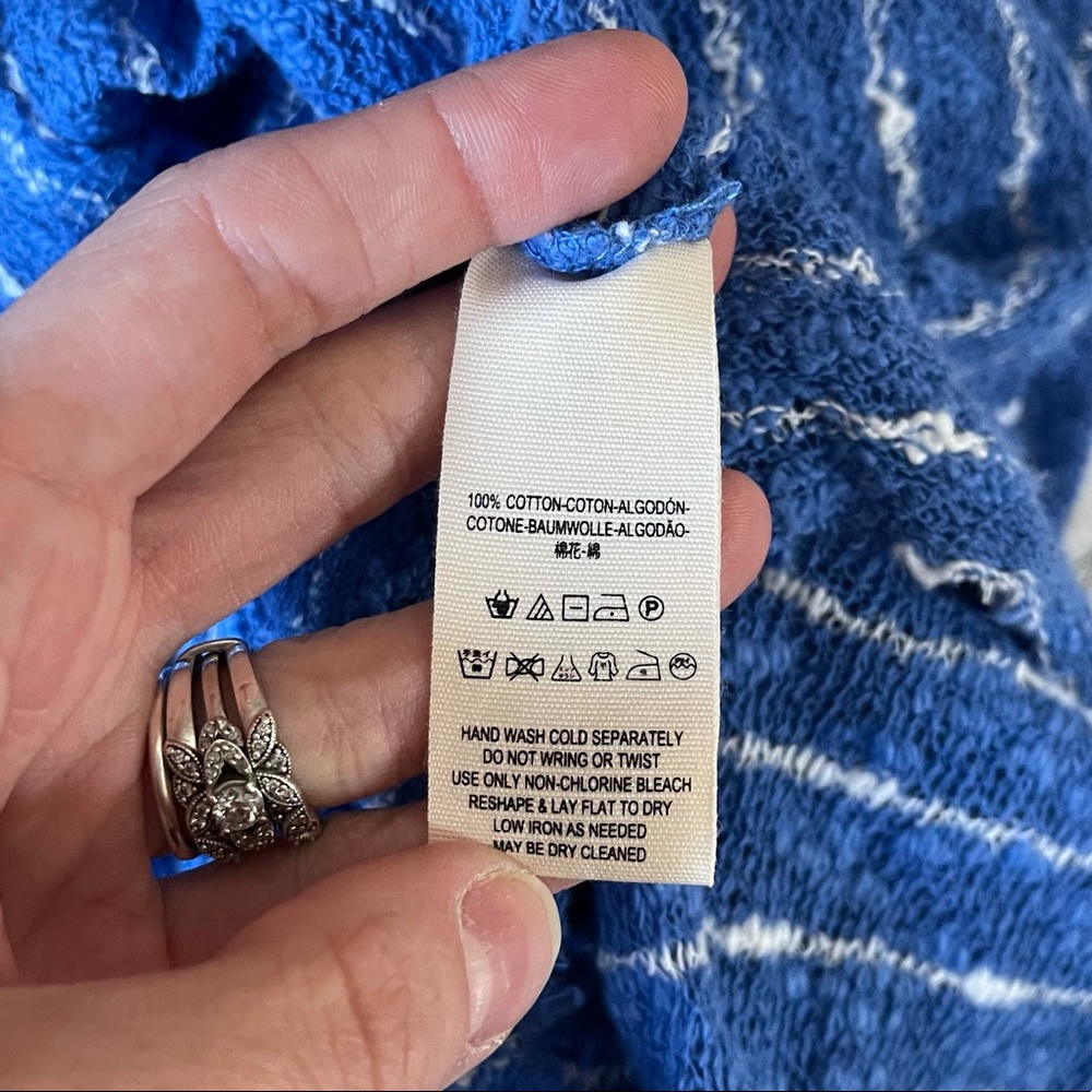 •SOLD• Free People Island Girl Hacci Striped Top - Picture 5 of 7